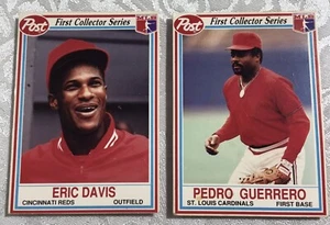 1990 MLB Post carte collezionabili da collezione cereali 2 p.c., NON CLASSIFICATE - Foto 1 di 10