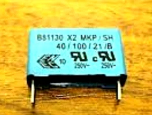 TAPA DE SUPRESIÓN: 0.22UF/275V/CLASE X2/ 22.5MIL pcm - Imagen 1 de 1