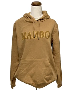 Mambo- Women's 12 - Pullover Hooded Cotton Polyester Jumper- Mustard Brown - Picture 1 of 7