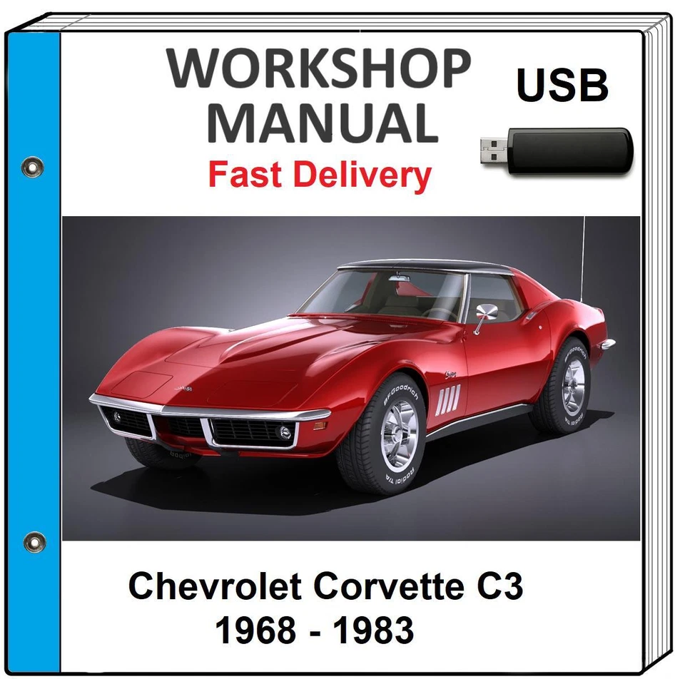 Chevrolet Corvette C3 1978 1979 1980 1981 1982 manual de taller de reparación de servicio Foto 1 de 1