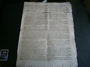 Rare! Journal révolution au choix "Le citoyen Français" an IX ou X Républlque - Imagen 1 de 3