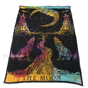 Indian The Moon Baby Quilt Handmade Reversible Coverlet With 100% Cotton Filled - Picture 1 of 5