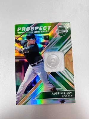 2018 PANINI ELITE EXTRA EDITION Austin Riley BUTTON 5/5 ATLANTA BRAVES - Image 1 of 2