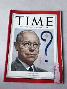 Time Magazine Vintage Ausgabe 2. Juni 1952 - William Howard Taft als Kandidat