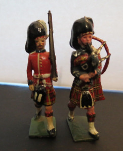 VTG Clan Britain Ltd Proprietors of ? Historical Metal Figurines 2.5" Lot of 2