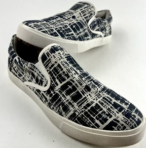 Slip On Low Top Sneakers Joe's Men Walking Navy Blue & White US 10, - Picture 1 of 12