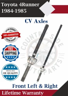 Nuevos ejes CV delanteros OE para Toyota 4Runner 1984-1985 2,4 L garantía de por vida Foto 1 de 4