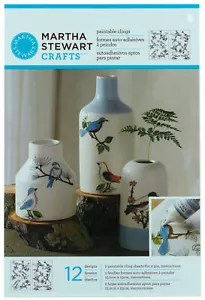 Martha Stewart Adesivi Verniciabili per Vetro e Ceramica Woodland Birds Set - Foto 1 di 2