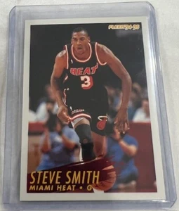 Tarjeta de baloncesto Steve Smith 1994-95 Fleer #122 Miami Heat - Imagen 1 de 2