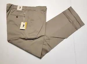 $138 New DUCK HEAD O'Bryan Organic Cotton Chino Pants Men 36x32 Khaki Beige 36 - Picture 1 of 7