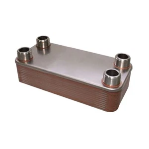 Échangeur De Chaleur 40 Plaques Soudées Pacetti 4x3/4" M Inox Chaudière BV18 - Imagen 1 de 3