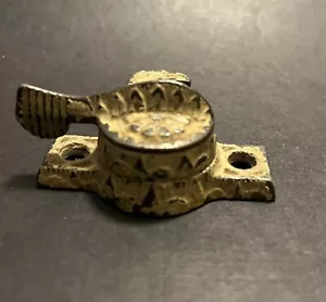 Victorian Eastlake Cast Iron Ornate Window Sash Lock Latch, Vintage, A-13 - Picture 1 of 14