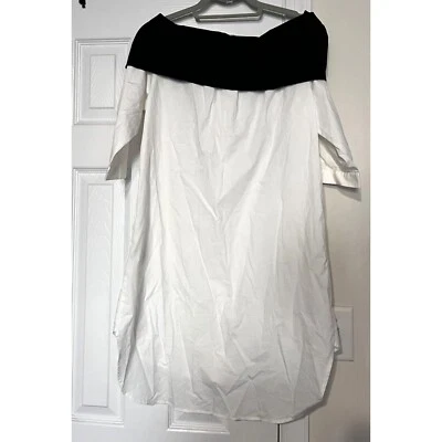 Acne Studios Oversized Cotton Poplin Off shoulder Cotton Shirt Dress Size M - Image 1 of 4