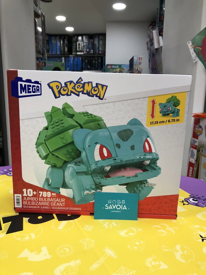 Pokemon Bulbasaur gigante Mega Bloks HNT96 - Immagine 1 di 1