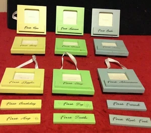 Lot Baby First Milestone Picture Photo Frame Personalized Collage Red Envelope - Picture 1 of 12