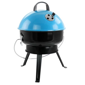 Gibson Home 127728.07 Fireblue Portable 14 Inch Bbq Grill In Blue - Picture 1 of 1