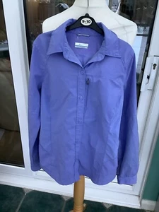 columbia mauve purple small active walking shirt blouse vgc approx 8/10 - Foto 1 di 5