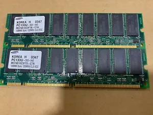 M374S1623FTS-C7A 256MB 2x128MB PC133 ECC UDIMM RAM HP Server tc2100 Celeron/PIII - Picture 1 of 1