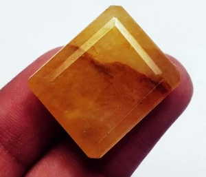 Natürlicher gelber Heliodor 28,50 ct zertifiziert loser Edelstein Anhänger Größe Stein - Bild 1 von 5