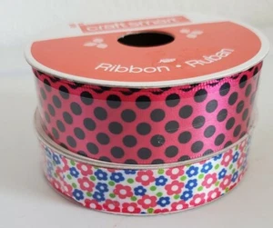 Craft Smart Ribbon Different types Pok dot (lots of 2)5/ 100% polyester New - Picture 1 of 6