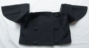 Boohoo Women's Puff Sleeve Tailored Off The Shoulder Top AP2 Black Size 8 (US 4) - Picture 1 of 3