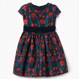 NWT Gymboree Rose Print Dress Christmas Girls 3,4,5,6,7,8 - Picture 1 of 2