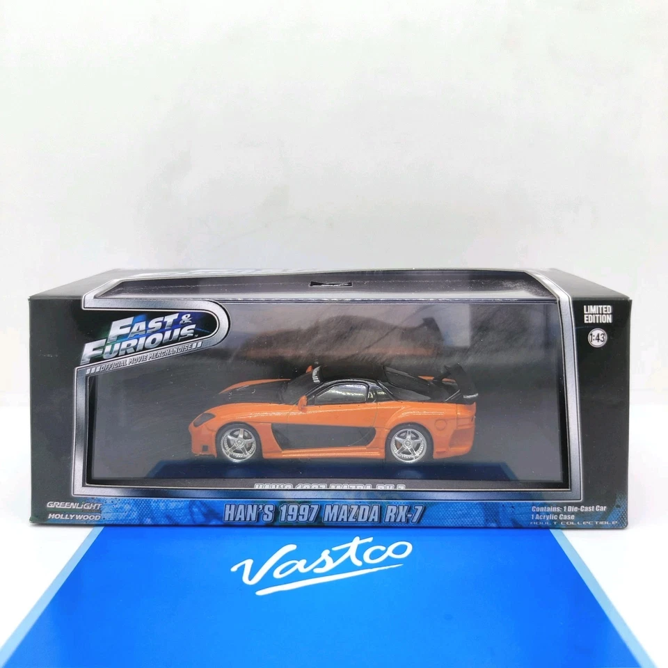 GreenLight 1:43 Fast & Furious Tokyo Drift (2006)  Han’s 1997 Mazda RX-7 #86212  - Image 1 of 4