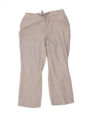Pantalones informales de pierna ancha para mujer LAURA ASHLEY UK 12 medianos W30 L25 gris CA04 Foto 1 de 4