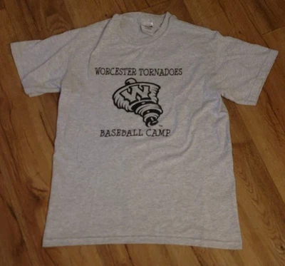 Worcester Tornadoes 棒球营 Defunct Can-Am League T 恤男式小号 — 第 1/4 张图片