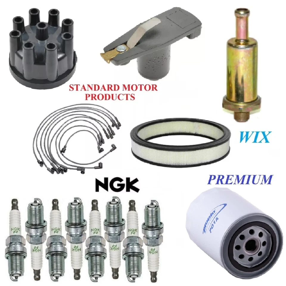 Tune Up Kit Filters Cap Spark Plugs Wire For FORD TORINO V8 6.6L 1973-1975 - Image 1 of 1