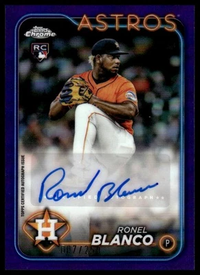 2024 Topps Chrome Update #AC-ROBL Ronel Blanco Autographs Purple #/250 - Image 1 of 2