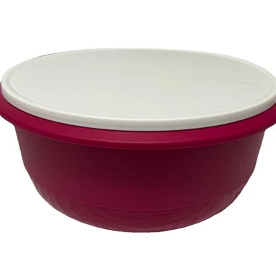 Tigela de Mistura Tupperware Ultimate A32 Vineyard Vermelha 9,5 Litros 40 Xícaras Fundo Plano - Imagem 1 de 4
