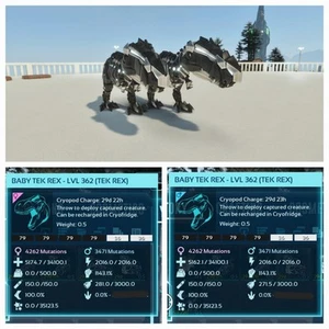 TOP TEK REX OREO BABY PAIR ARK ASCENDED PVE. PC/XBOX/PS5. - Picture 1 of 4