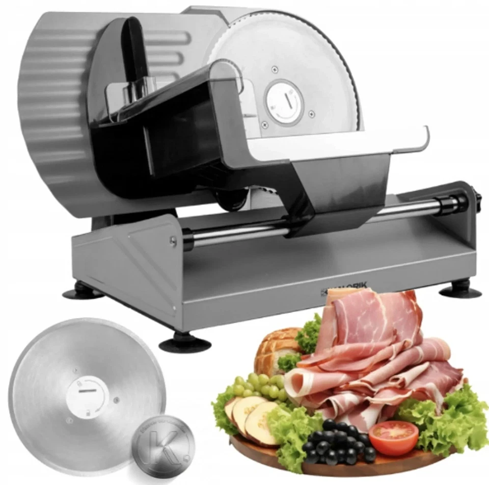 Kalorik Allessschneider AS 2000 SR silber Edelstahl 220W 2 Klingen Fleischschnei