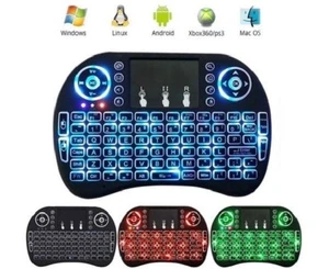 Mini Wireless  2.4G Backlit Touchpad Keyboard with Mouse for PC/Mac/Android Box - Bild 1 von 9