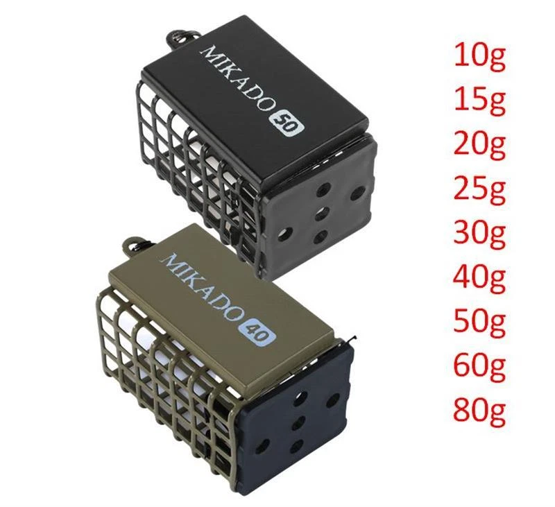 Mikado Feeder Korb Metall Futterkorb bleifreies Gewicht quadratisch m. Boden - Bild 1 von 1