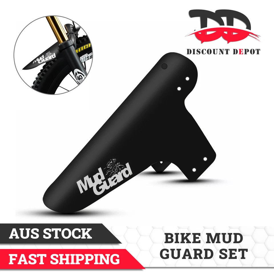 Bike Bicycle Cycling Fender Mud Guard Mudguard Front Rear MTB Mountain Tyre Set - image 1 of 4