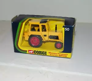 Vintage Corgi No 50 Massey Ferguson Tractor NEW Mint In A Fair Box Diecast 1:50 - Picture 1 of 4
