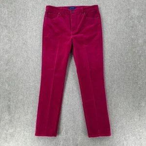 Talbots Corduroy Pants Womens 12 High Rise Straight Leg Jeans Pink - Picture 1 of 8