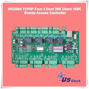 WG2004 TCP/IP Four 4 Door 20K Users 100K Events Access Controller/USr/US - Picture 1 of 7