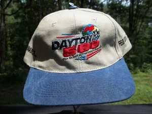 Vintage FEB. 20TH 2000 DAYTONA 500 NASCAR STRAPBACK HAT CAP HEADSHOTS - Imagen 1 de 8