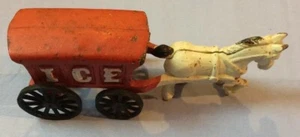 Gebrauchter Gusseisen Eiswagen & Pferd Taiwan 10 1/2 x 4 1/4 Zoll - Bild 1 von 6