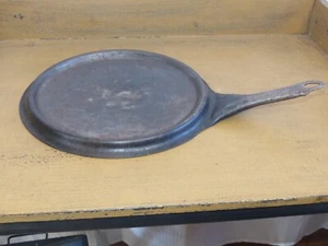 RARE! Vintage "Solid Steel" Cold Handle Cowboy Skillet Camping Frying Pan 10" - Picture 1 of 16