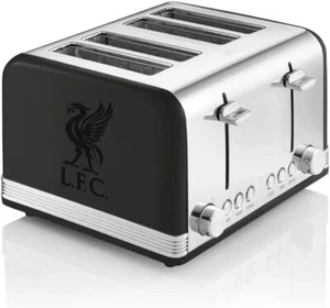 Swan Official Liverpool FC Black 4 Slice 1600W Toaster ST19020LIVBN - Picture 1 of 1