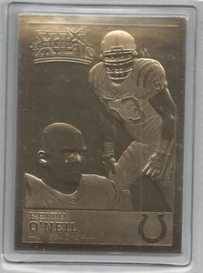 Carta Keith O'Neal 2007 Danbury Mint Colts Super Bowl 41 XLI 22kt oro - Foto 1 di 1
