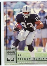 1998 Leaf Rookies and Stars Football Card #66 Rickey Dudley