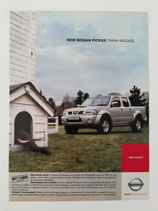Clipping Advertising Pubblicità 2002 NISSAN PICKUP Think Bigger - Bild 1 von 1