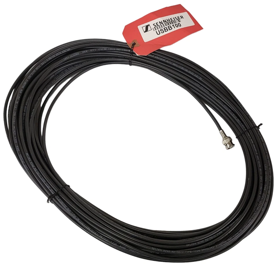 NUEVO Cable coaxial Sennheiser USBB100 RG58 100' con conectores BNC Foto 1 de 2
