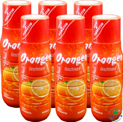 6x Orange Gut&Günstig Getränkesirup Sirup Konzentrat Sprudler 500ml Soda Limo - Bild 1 von 4