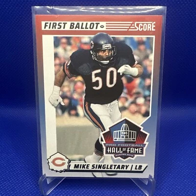 2024 Score Football - Mike Singletary - Chicago Bears - First Ballot - #4 - Image 1 of 2